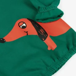 Mini Rodini Green Organic Cotton Dog Print Sweatshirt Clearance