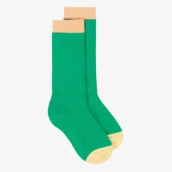 Roarsome Green Organic Cotton Knitted Ski Socks Clearance