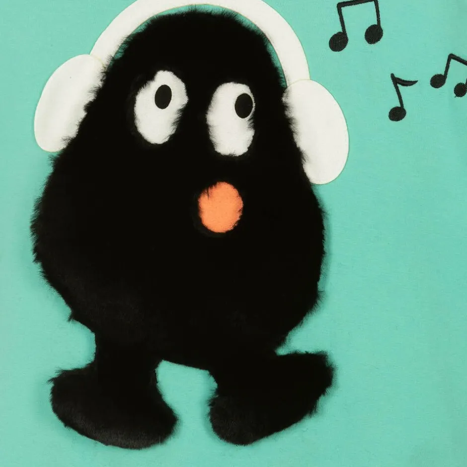 Wauw Capow Green Organic Cotton Monster Hoodie Online