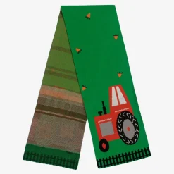 Stella McCartney Kids Green Organic Cotton Tractor Scarf Hot
