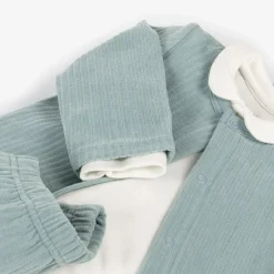 Petit Bateau Green Organic Cotton Trouser Set Hot