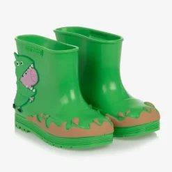 Mini Melissa Green Peppa Pig Rain Boots Hot