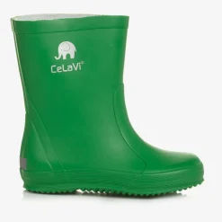 CeLaVi Green Rubber Rain Boots Online