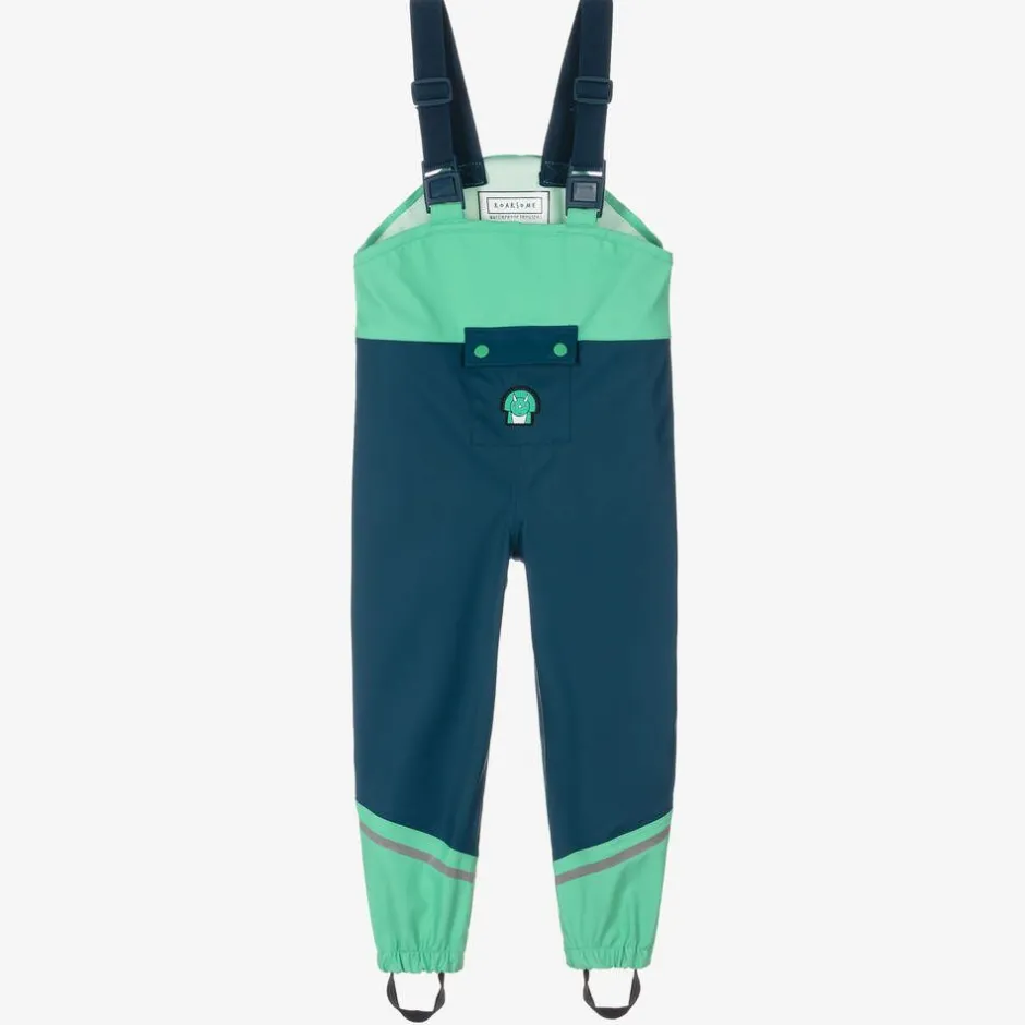Roarsome Green Spike The Dinosaur Rain Trousers Outlet