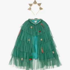 Meri Meri Green Tulle Christmas Tree Costume New