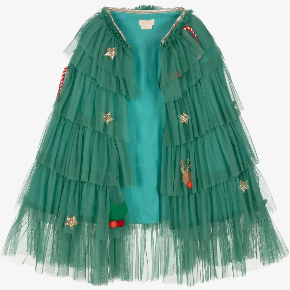 Meri Meri Green Tulle Christmas Tree Costume New