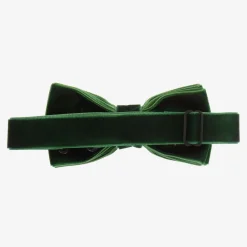 Milledeux Green Velvet Bow Tie (10cm) New