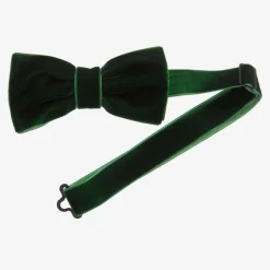 Milledeux Green Velvet Bow Tie (10cm) New