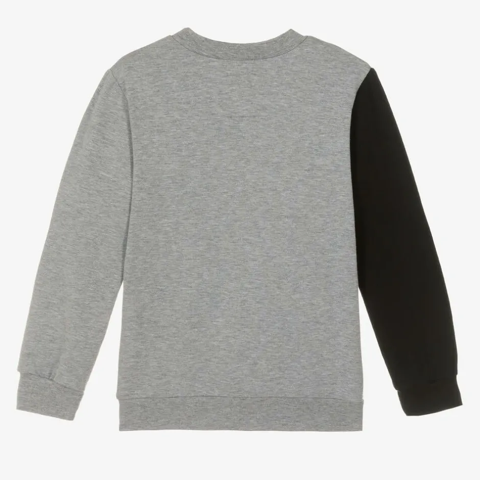 Wauw Capow Grey & Black Cat Organic Cotton Sweatshirt Outlet