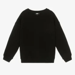 DKNY Grey & Black Cotton Reversible Sweatshirt Best