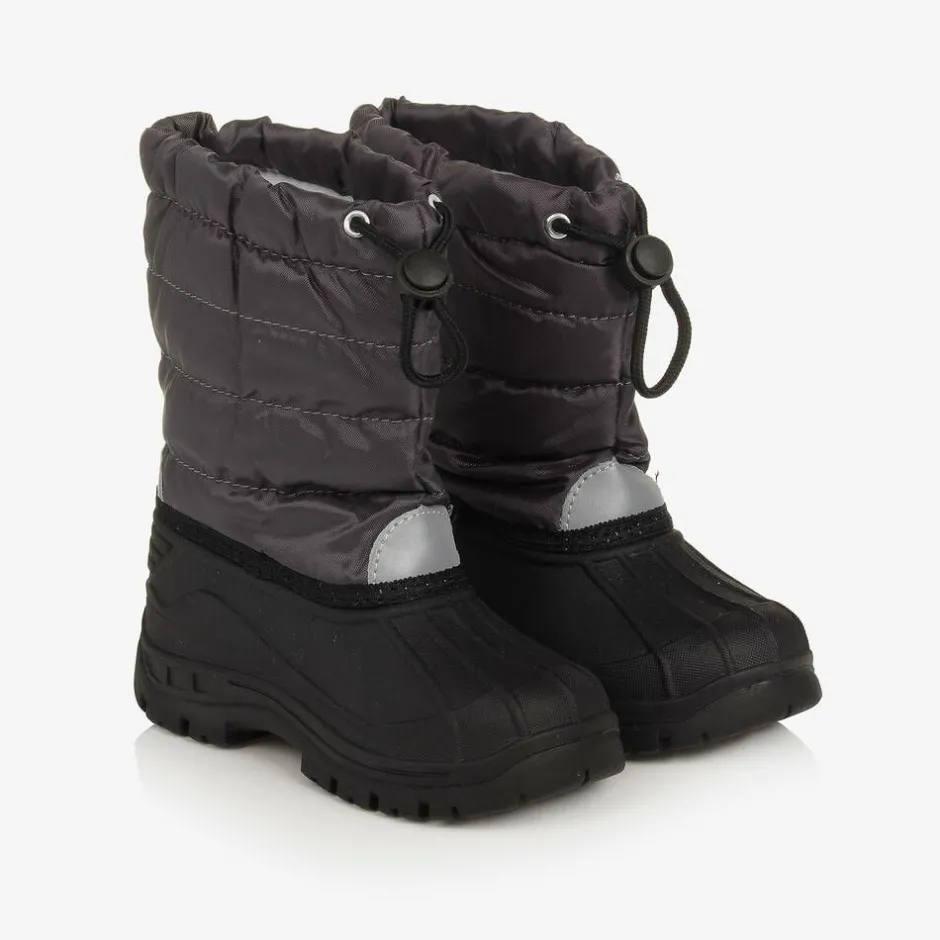 Playshoes Grey & Black Snow Boots New