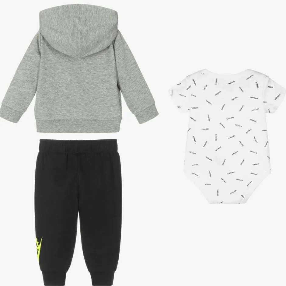 Nike Grey & Black Tracksuit Set Discount