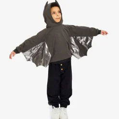 Wauw Capow Grey & Silver Cotton Bat Hoodie Discount