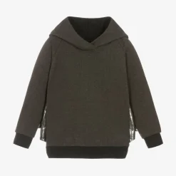 Wauw Capow Grey & Silver Cotton Bat Hoodie Discount