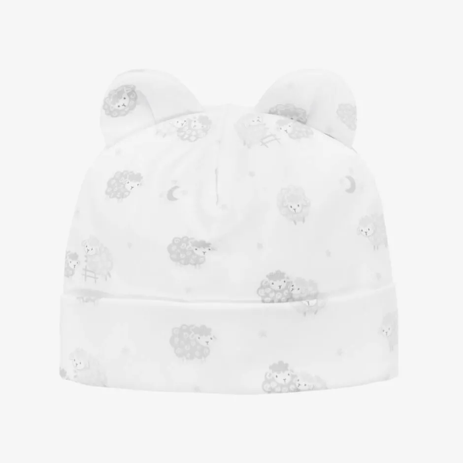 Kissy Kissy Grey & White Cotton Baby Sheep Hat Best