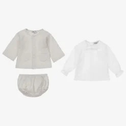 Babidu Grey & White Shorts Set Hot