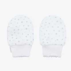 Kissy Kissy Grey & White Cotton Baby Sheep Scratch Mittens Best
