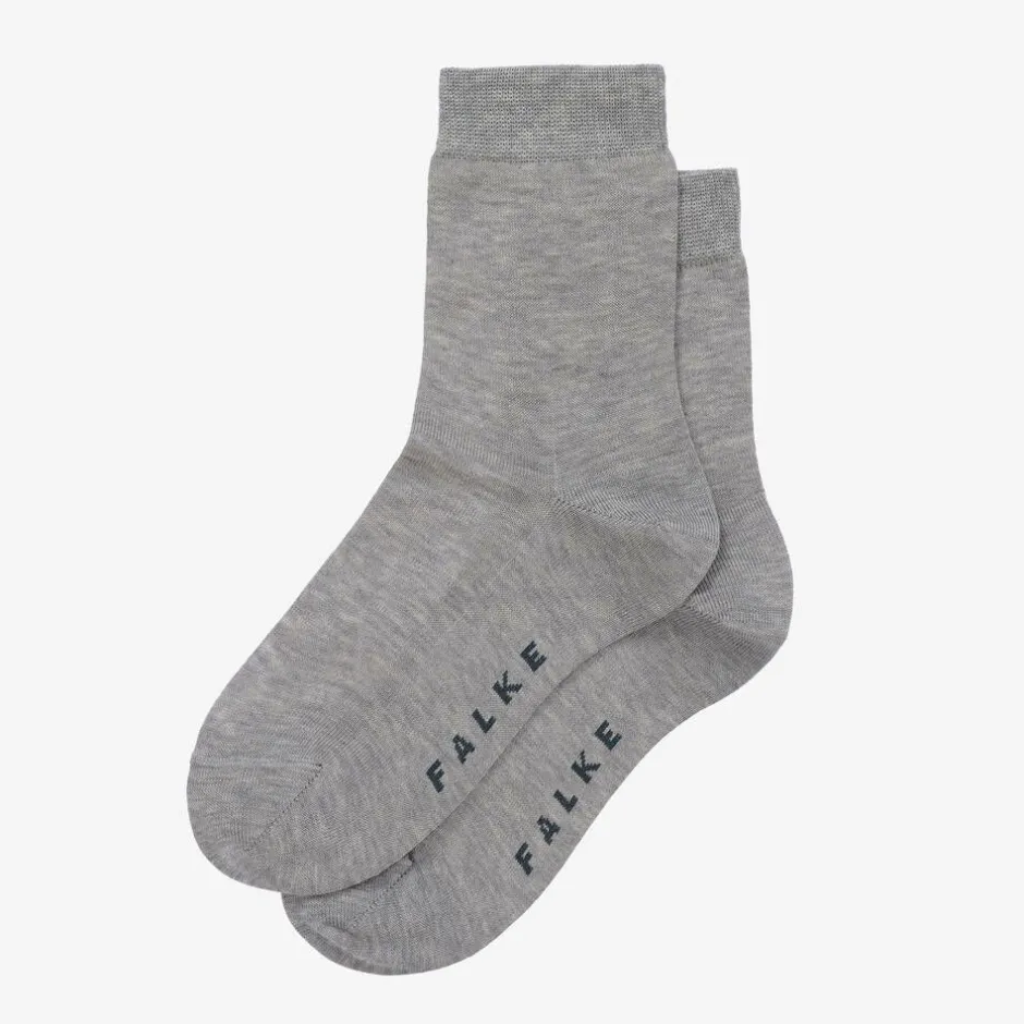 Falke Grey Cotton Ankle Socks Hot