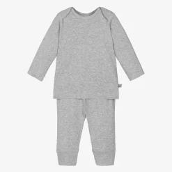 Bonpoint Grey Cotton Baby Leggings Set Online