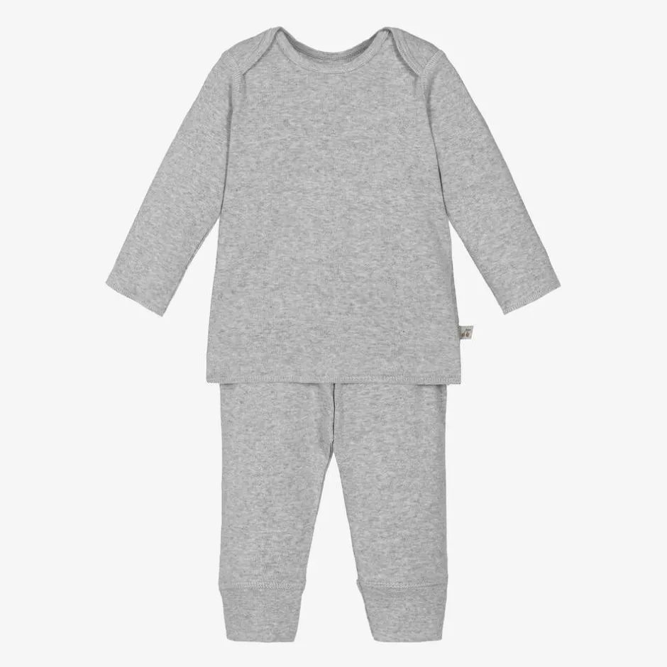 Bonpoint Grey Cotton Baby Leggings Set Online