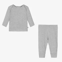 Bonpoint Grey Cotton Baby Leggings Set Online