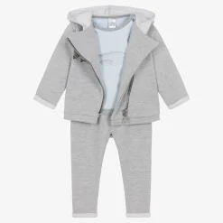 Sofija Grey Cotton Baby Trouser Set Best
