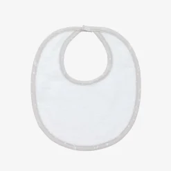 Kissy Kissy Grey Cotton Crescent Moonlight Baby Bib Discount