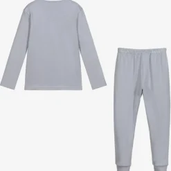 Babidu Grey Cotton Jersey Pyjamas New