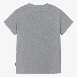 Moschino Kid-Teen Grey Cotton Teddy Bear T-Shirt New