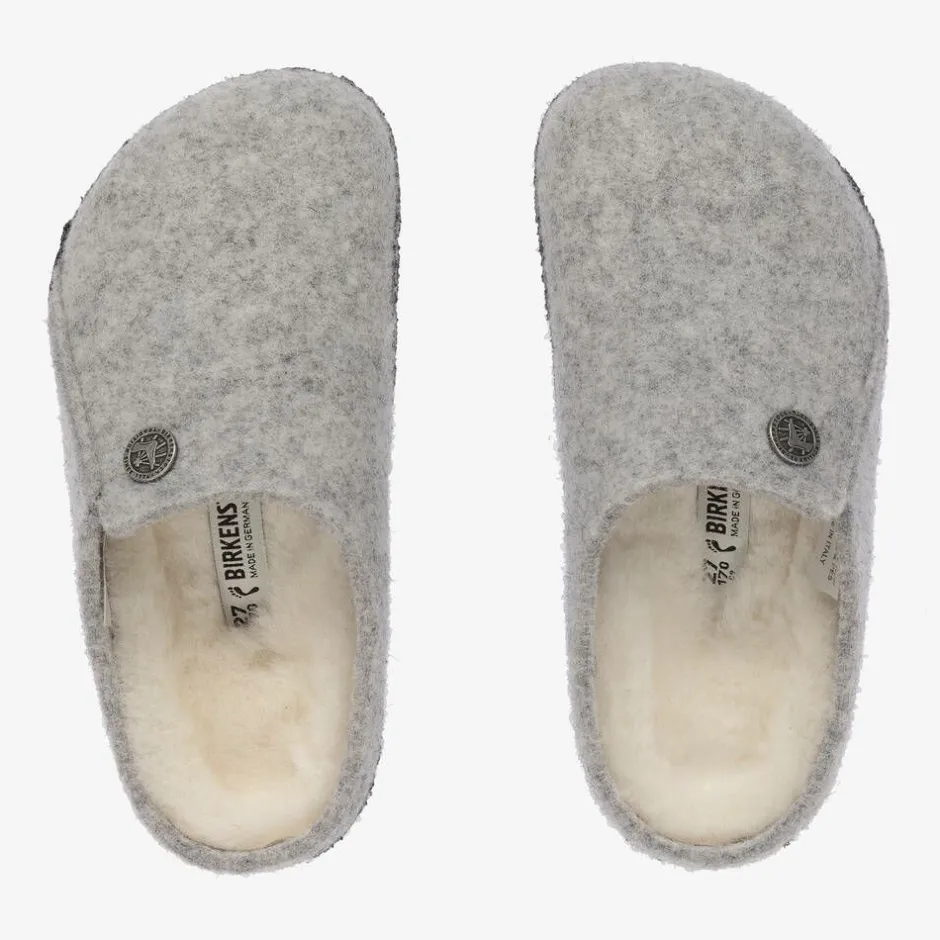 Birkenstock Grey Felted Wool Slippers Best