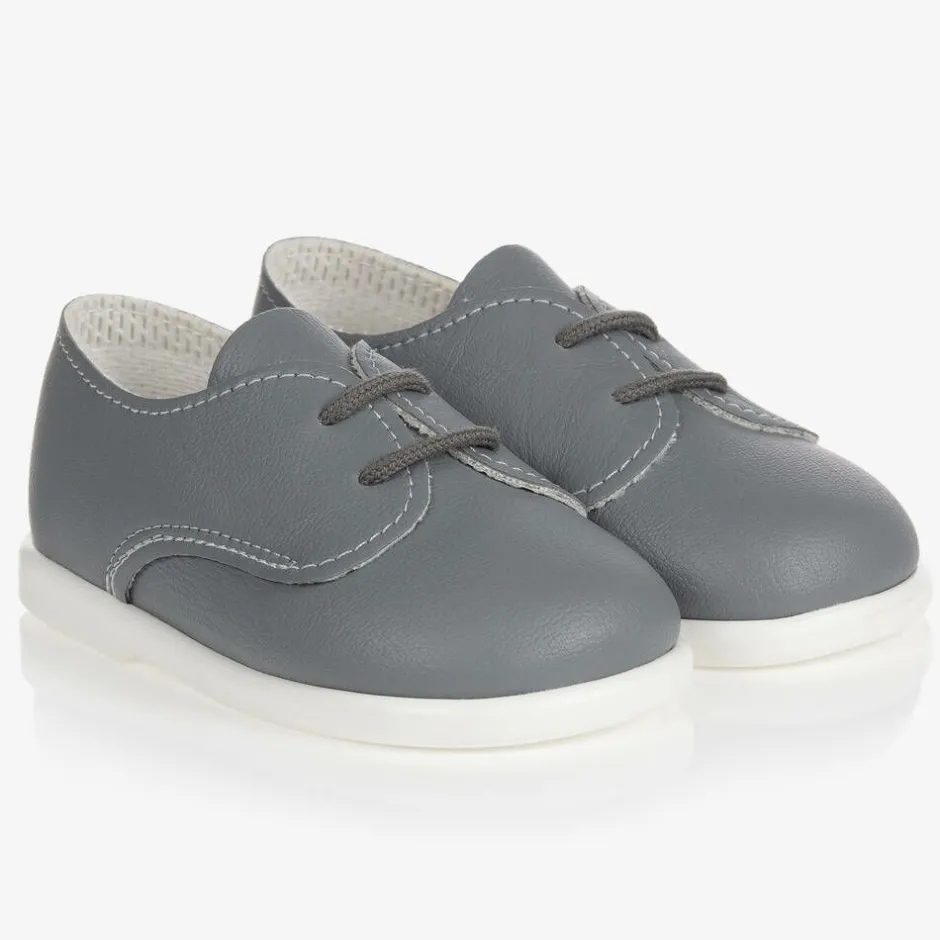 Early Days Grey First Walker Shoes Best