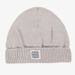 Minutus Grey Knitted Cotton Baby Hat Best