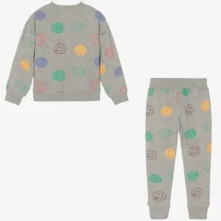 Joyday Grey Marl Cotton Happy Faces Tracksuit Outlet