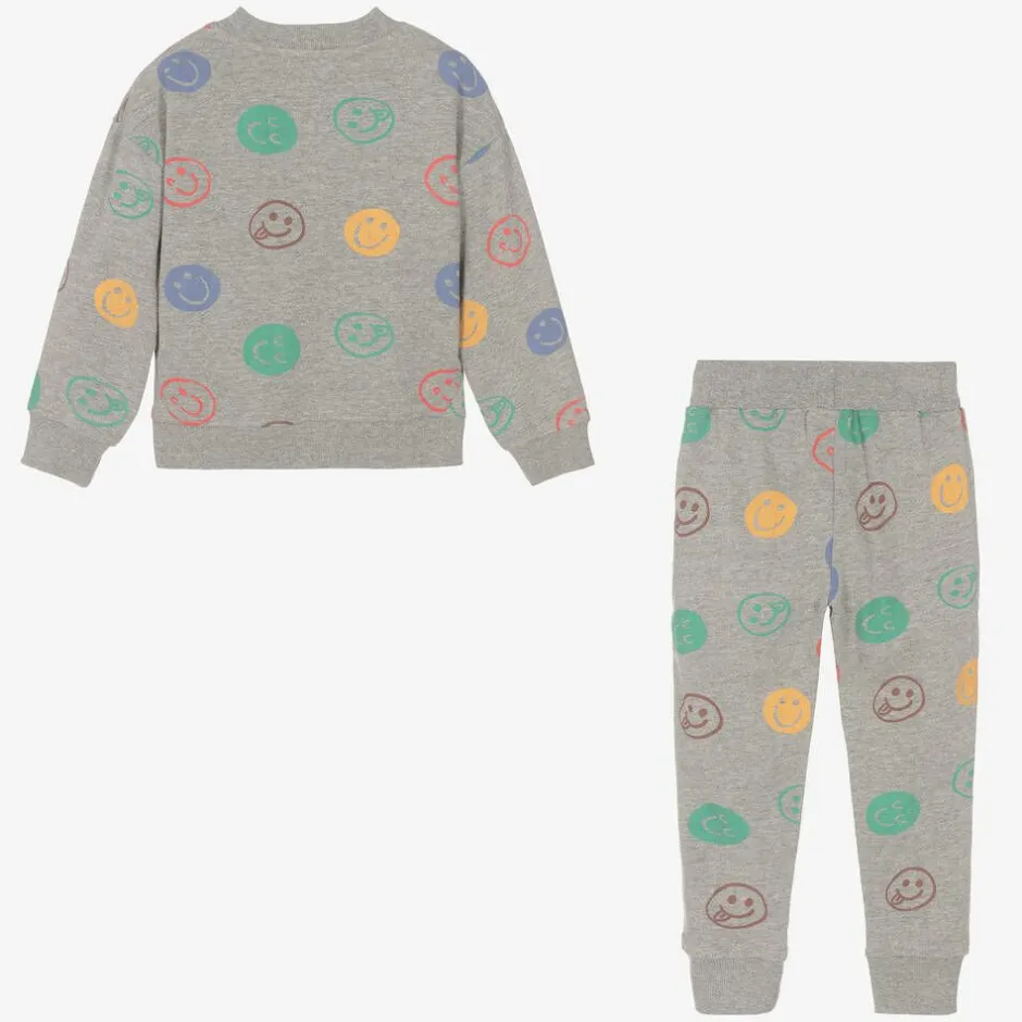 Joyday Grey Marl Cotton Happy Faces Tracksuit Outlet