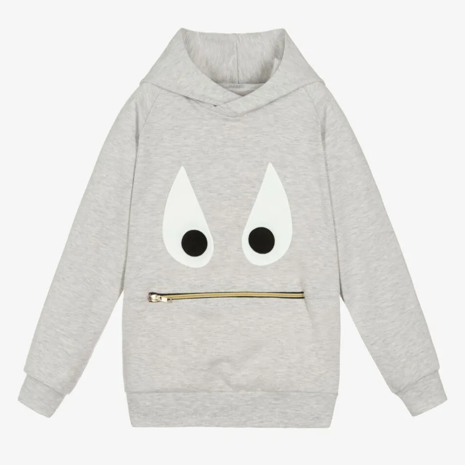 Wauw Capow Grey Marl Monster Hoodie Sale