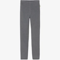 Joha Grey Merino Wool & Silk Leggings Hot