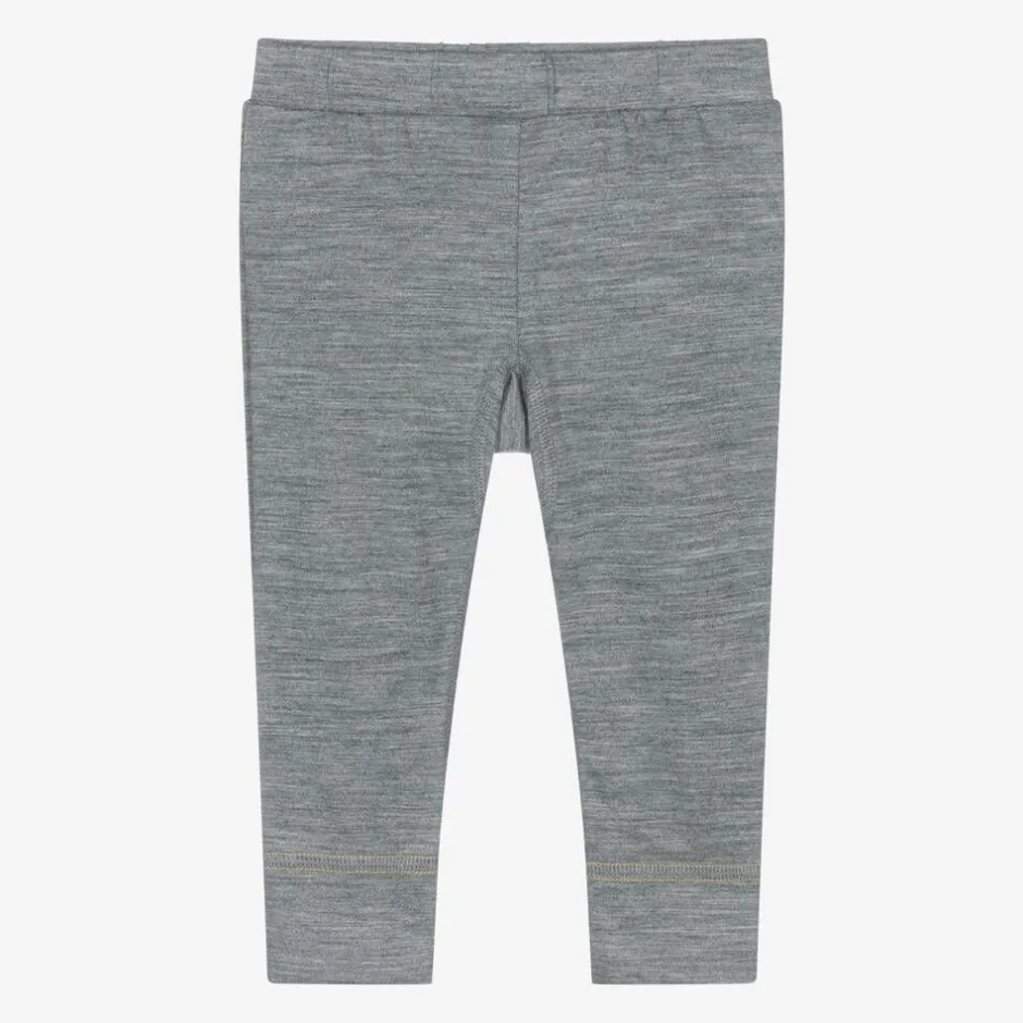 Smalls Merino Grey Merino Wool Baby Joggers New