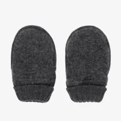 Joha Grey Merino Wool Baby Mittens Clearance