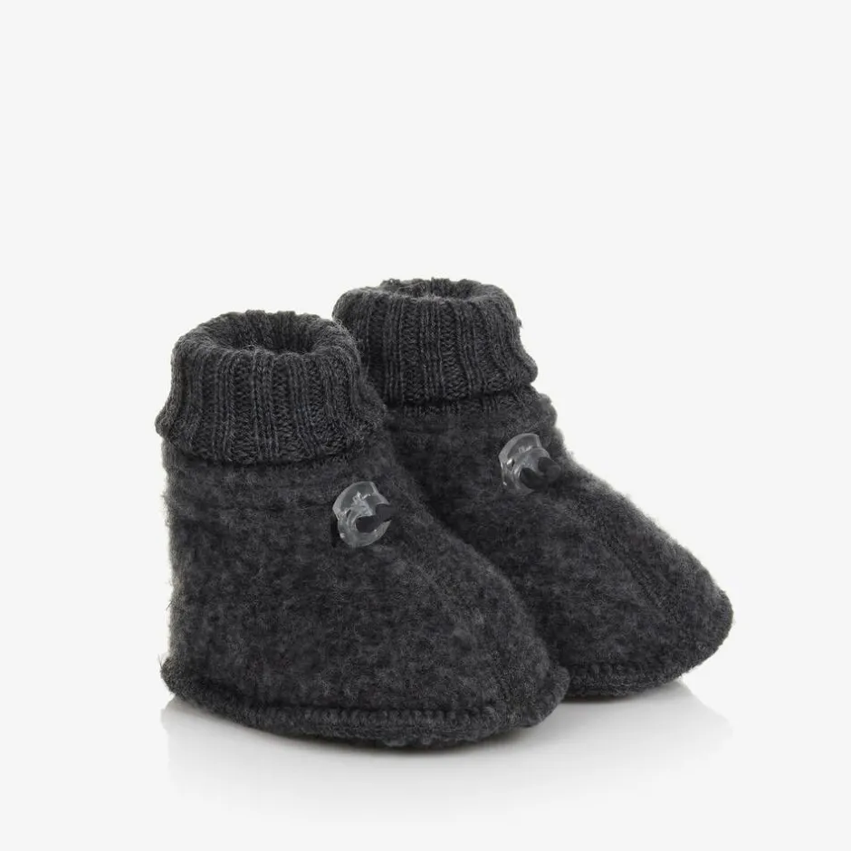 Joha Grey Merino Wool Booties Hot