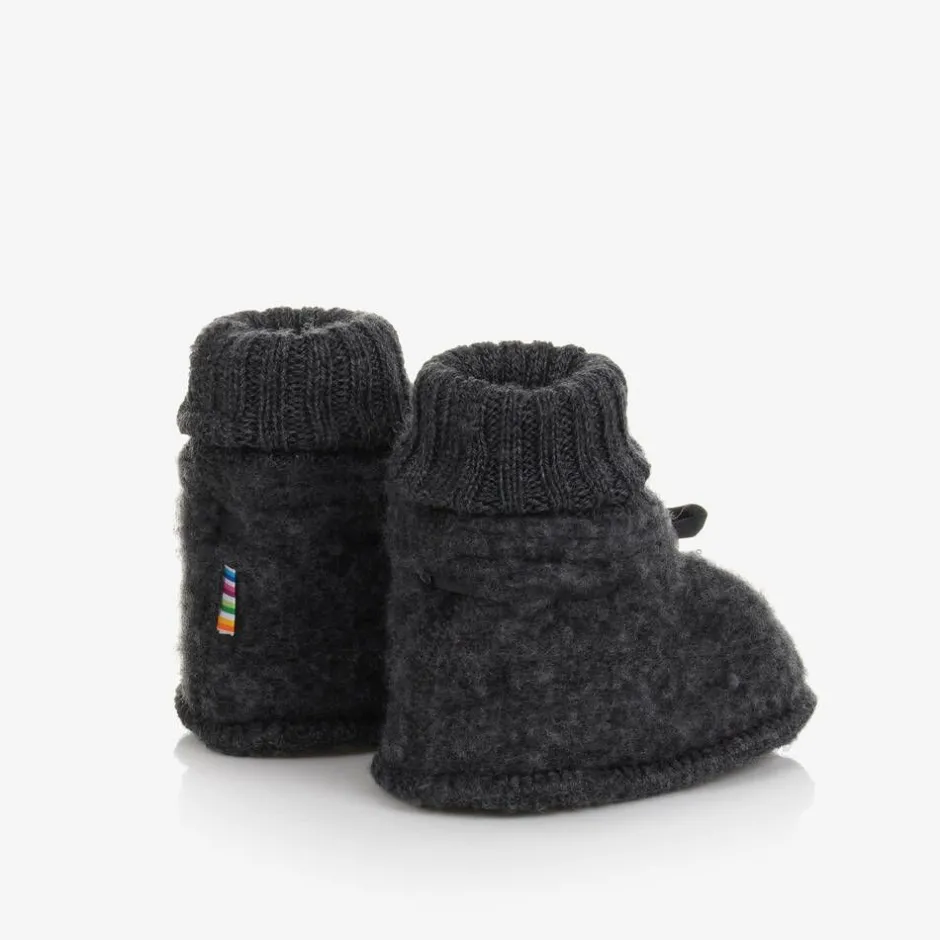 Joha Grey Merino Wool Booties Hot