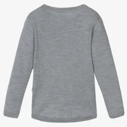 Joha Grey Merino Wool Knitted Top New