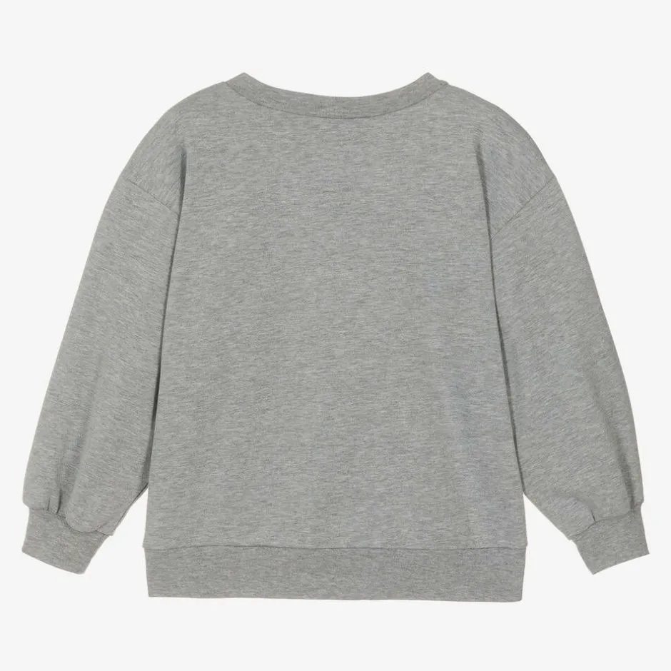 Wauw Capow Grey Organic Cotton Monster Sweatshirt Outlet