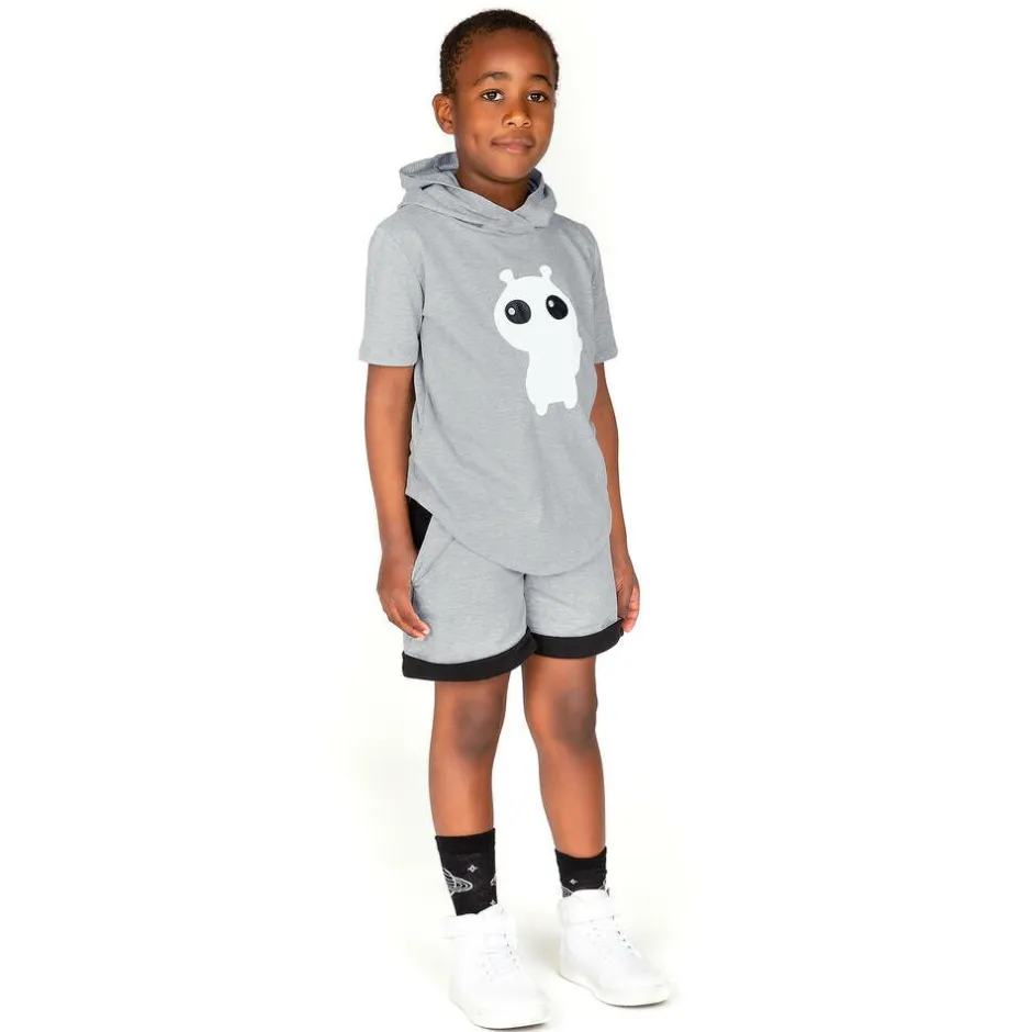 Wauw Capow Grey Organic Cotton Shorts