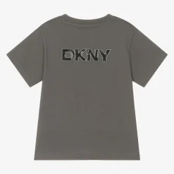 DKNY Grey Organic Cotton T-Shirt Outlet