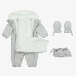 Mayoral Grey Padded Baby Snowsuit Hot