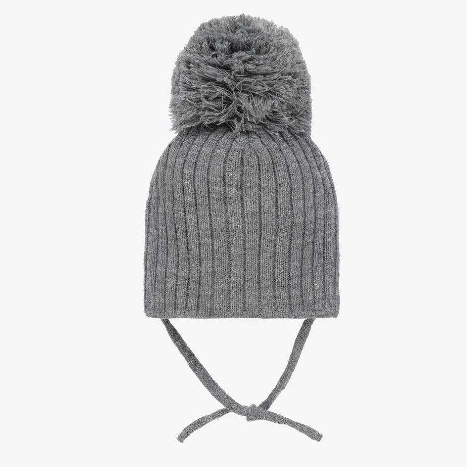 Sätila of Sweden Grey Park Large Pom-Pom Hat Hot