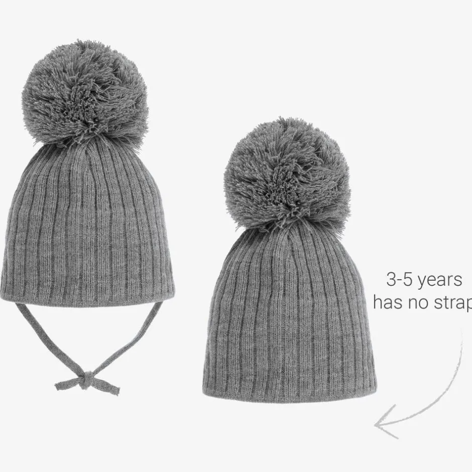 Sätila of Sweden Grey Park Large Pom-Pom Hat Hot