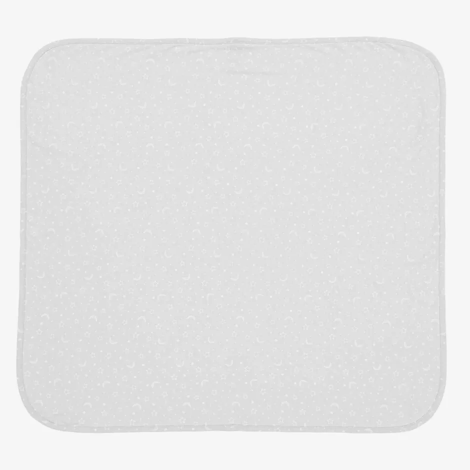 Kissy Kissy Grey Pima Cotton Crescent Moonlight Blanket (73cm) Outlet