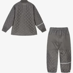 CeLaVi Grey Quilted Jacket & Trouser Set Discount