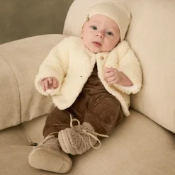 Donsje Grey Sherpa Fleece Pre-Walkers Lilac Outlet